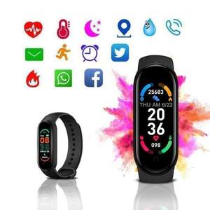 Фітнес браслет FitPro Smart Band M6 (смарт годинник, пульсоксиметр, пульс). Колір чорний