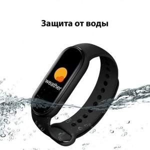 Фітнес браслет FitPro Smart Band M6 (смарт годинник, пульсоксиметр, пульс). Колір чорний